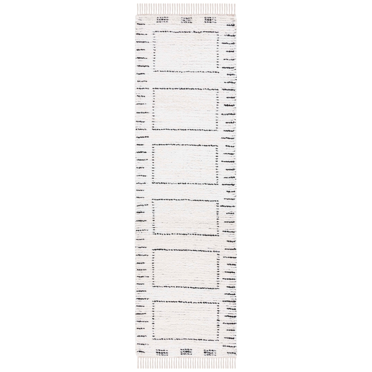 SAFAVIEH Handmade Casablanca Filanthi Boho Cotton Fringe Rug