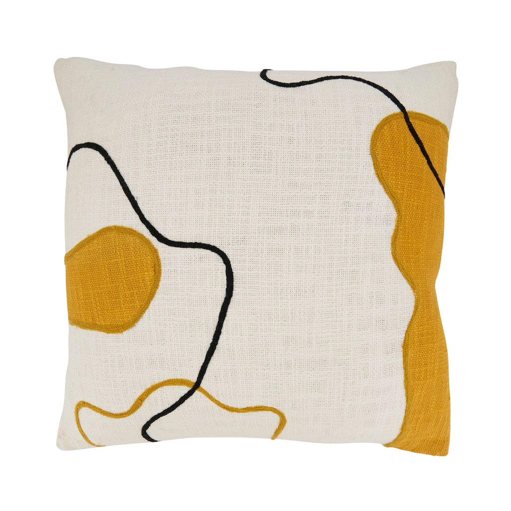 Artistic Flair Abstract Throw Pillow
