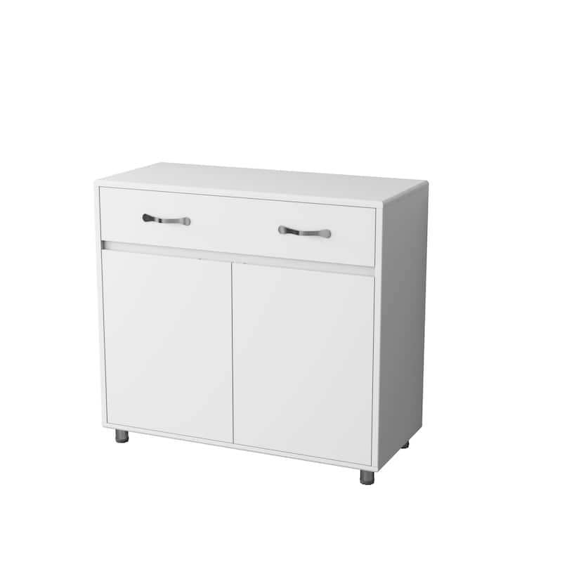 Two door Side Table-White