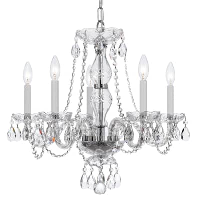 Crystorama Lighting Group 5085-CL-I Traditional Crystal 5 Light 21"