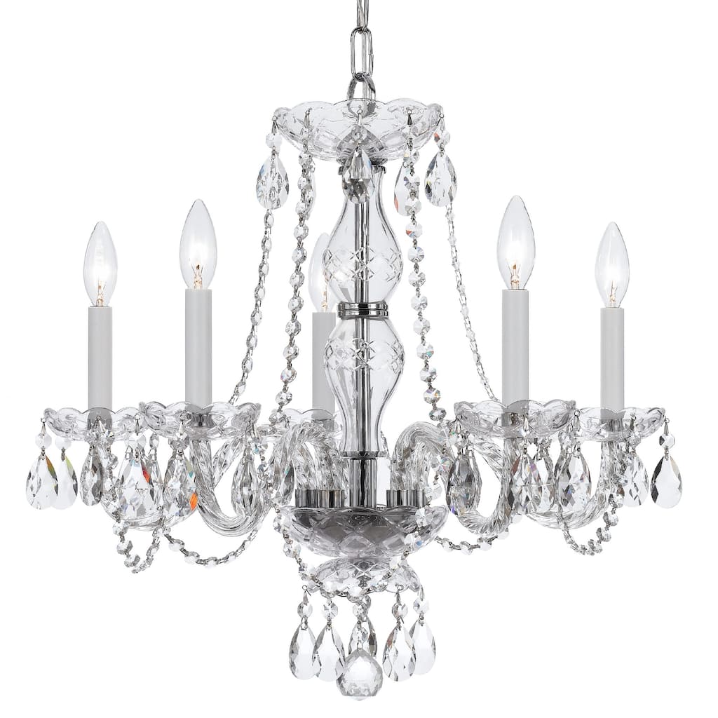 Crystorama Lighting Group 5085-CL-I Traditional Crystal 5 Light 21"