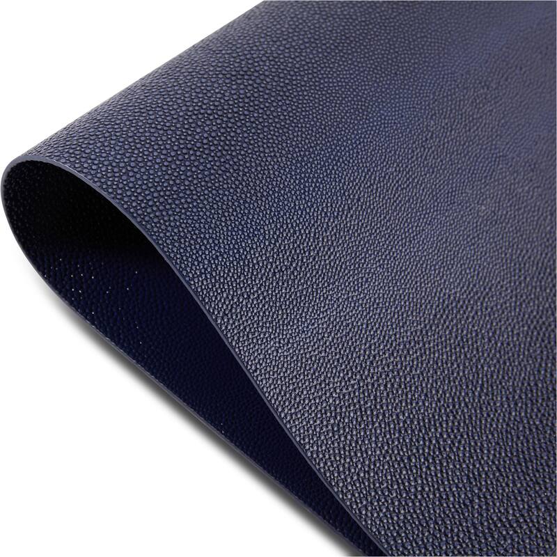 Dainty Home Lucerne Premium Vegan Patent Leather Reversible 2 Pattern Rectangular Placemat Set Of 4