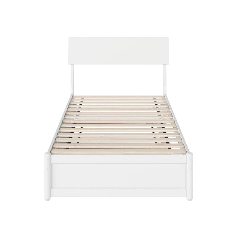 Norla Wood Platform Bed with Trundle