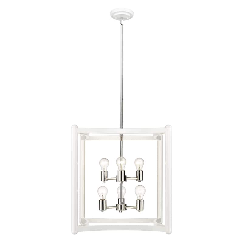 Coyle 6-light White Pendant