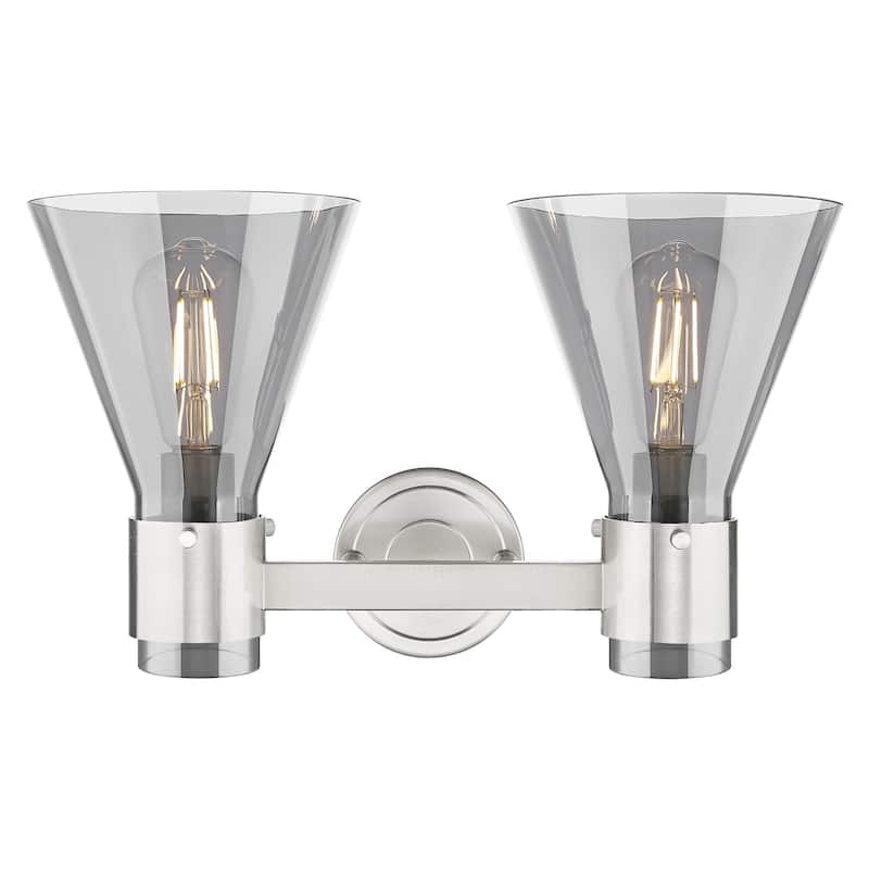 Innovations Lighting 464-2W-G464C-7SM Lawton Cone 2 Light 16" Wide