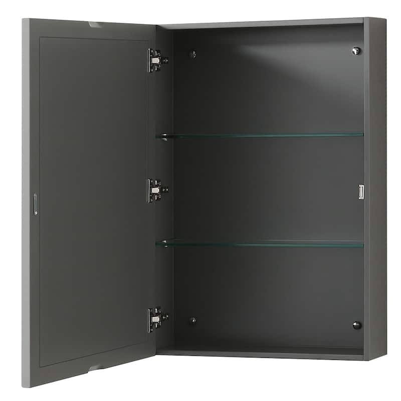 Deborah 72-inch Dark Gray Double Vanity, Oval Sinks, Med Cabs