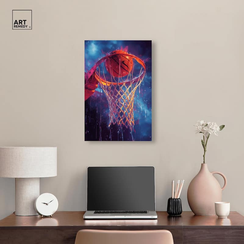 Through the Hoop Canvas by Art Remedy, Gallery Wrapped