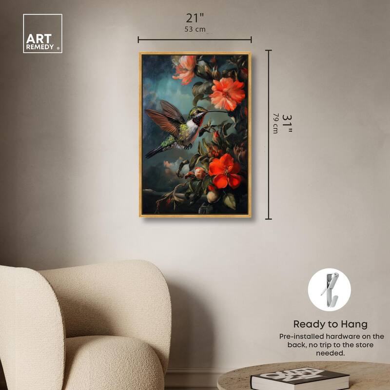 Whirring Wings II Canvas by Art Remedy