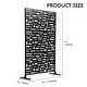 preview thumbnail 91 of 172, Outdoor Privacy Screen with Stand for Patio Garden Metal Fence