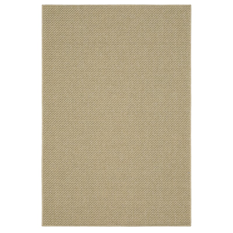 Vista Home Kauai Tonal Basket Weave Indoor-Outdoor Rug. - 6'7" x 9'6" - Light Brown