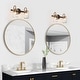 preview thumbnail 17 of 20, Modern Gold 2/4-Light Bathroom Vanity Light Textured Glass Wall Sconce