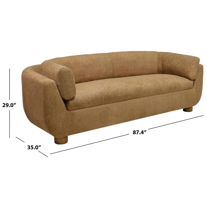 SAFAVIEH Couture Beccaletta Performance Fabric Sofa - 87"W x 35"D x 29"H