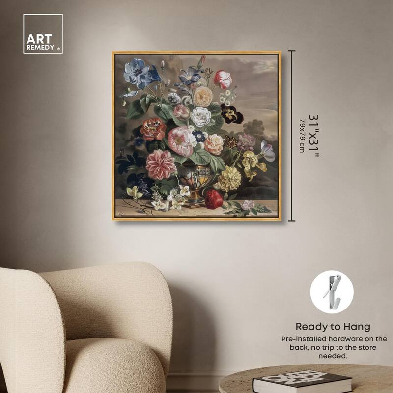 Classical Dream Vase II Canvas by Art Remedy