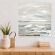 preview thumbnail 9 of 9, Oceanic Dreams by Lera Framed Canvas Wall Art Print - Sylvie Beaded White