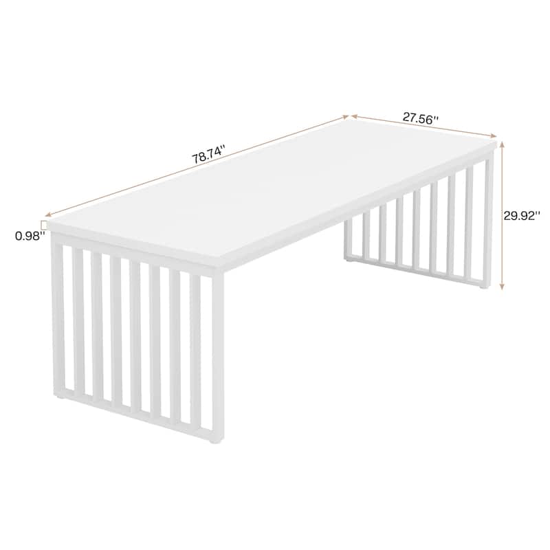 6.5FT Conference Table for 6-8, Wood Meeting Table for Conference Seminar Room