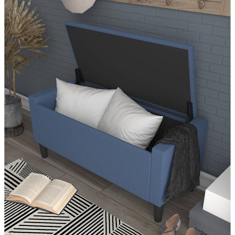 Braylen Upholstered Flip Top Storage Bench