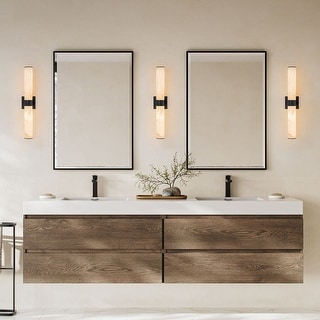 Dimmable LED Marble Linear Vanity Wall Lamp - Warm Light 23in