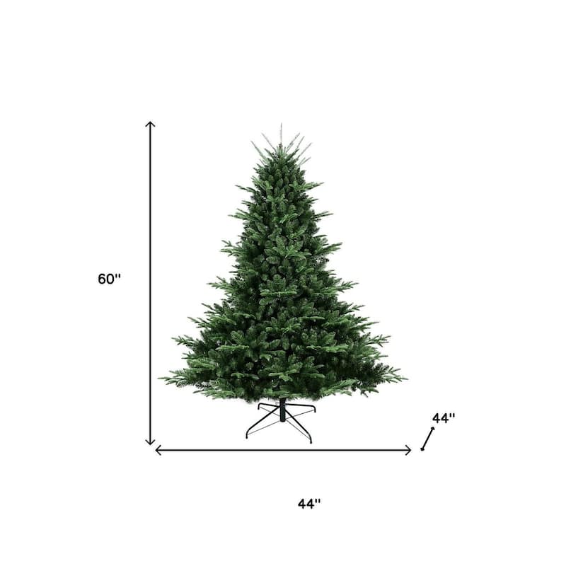 HomeRoots 5' Full Spruce Christmas Tree - Green - 44.00 in. x 60.00 in. x 44.00 in.