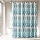 preview thumbnail 6 of 6, Lush Decor Ikat Drops Teal Shower Curtain
