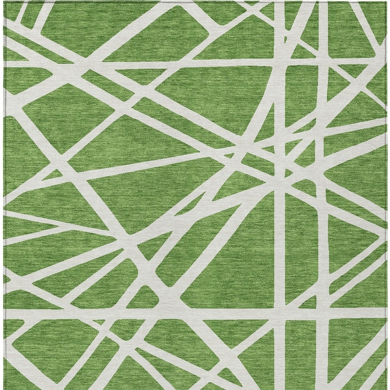 HomeRoots Geometric Transitional Rectangle Outdoor Rug