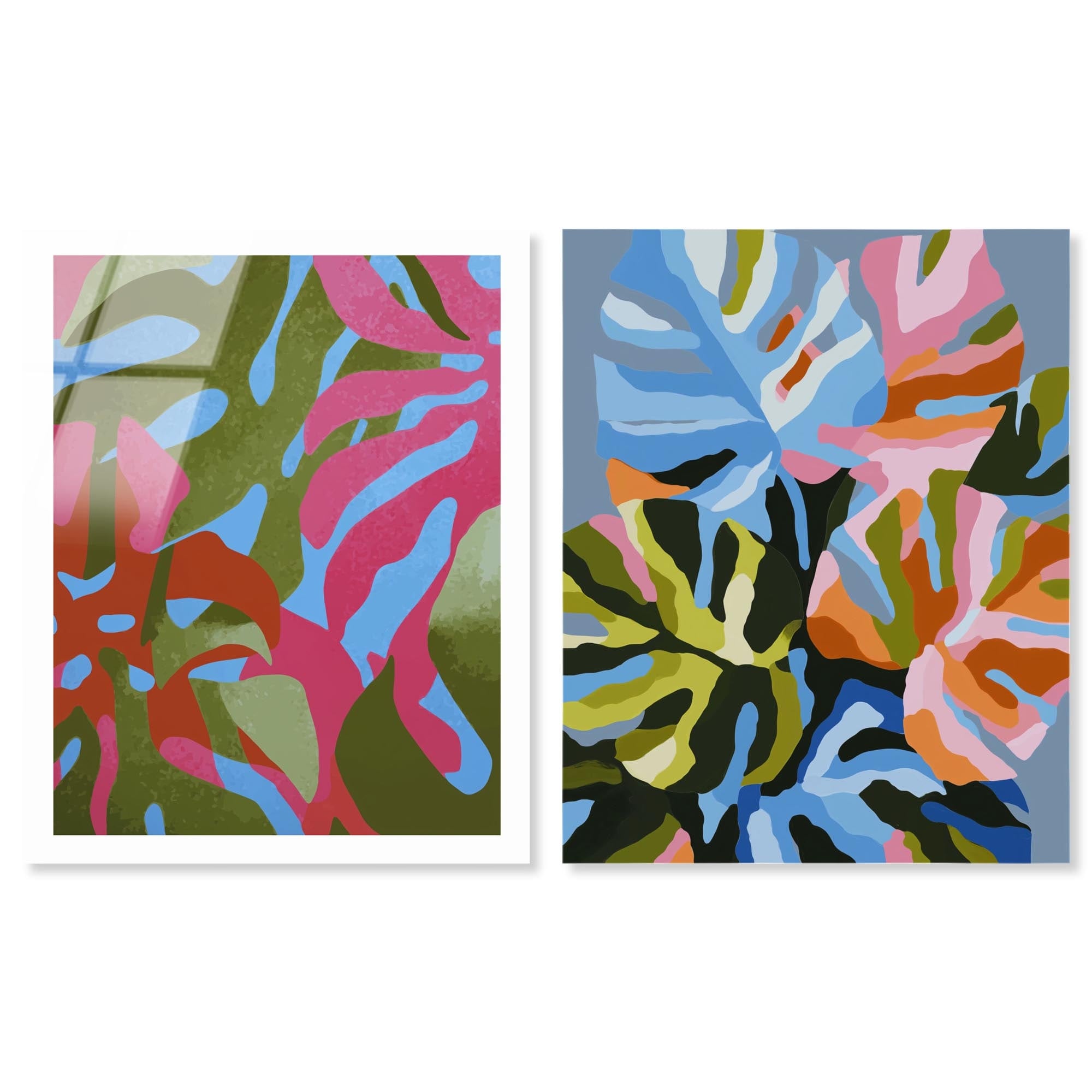Coastal Botanicals Room Art Set of 2 Acrylic Print by Art Remedy