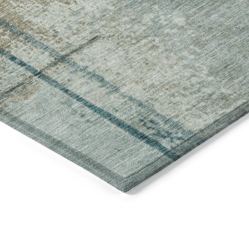HomeRoots Abstract Transitional Rectangle Outdoor Rug