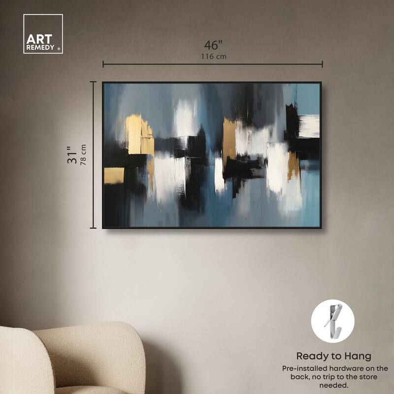 Within Blues Canvas by Art Remedy