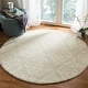 preview thumbnail 7 of 39, SAFAVIEH Handmade Micro-Loop Cait Wool Rug 5' Round - Light Blue - Round