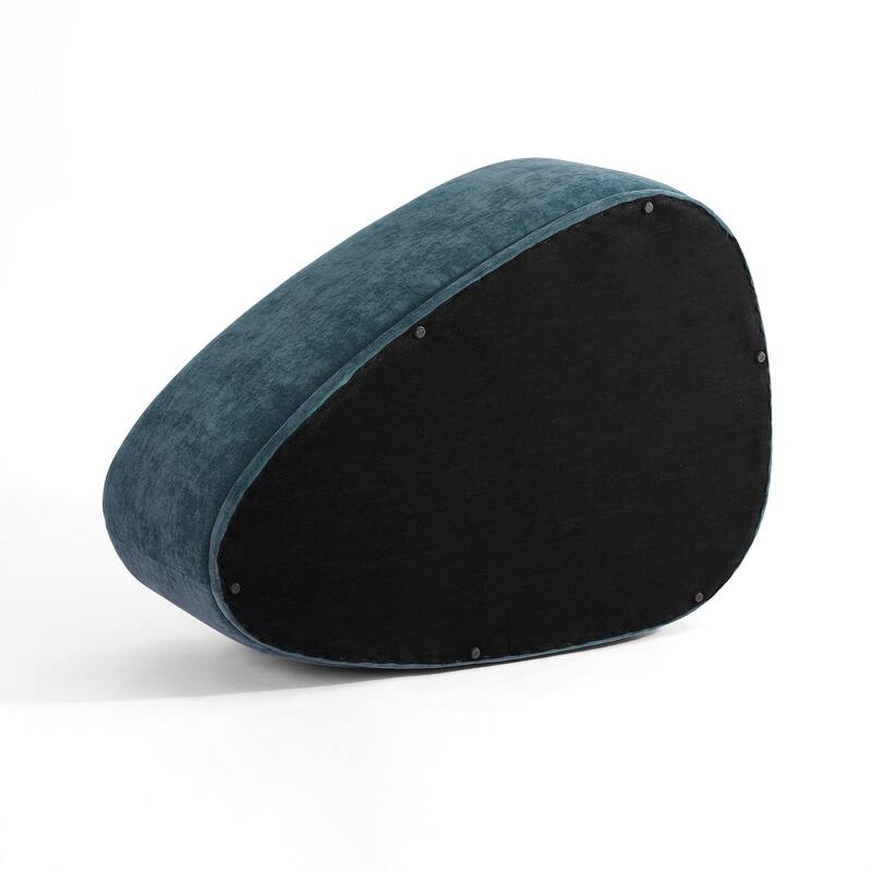 Modern Triangular Upholstered Accent Ottoman