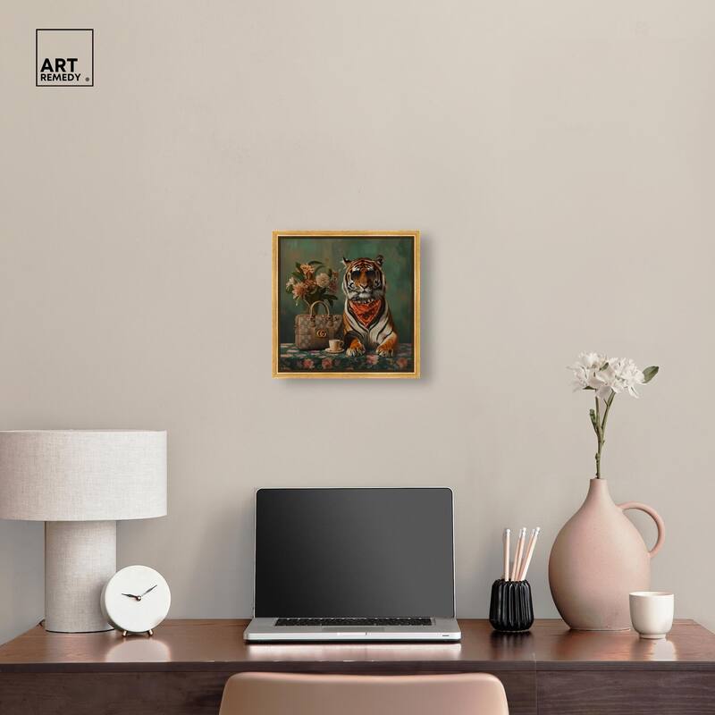 Fanciful Tiger Canvas by Art Remedy