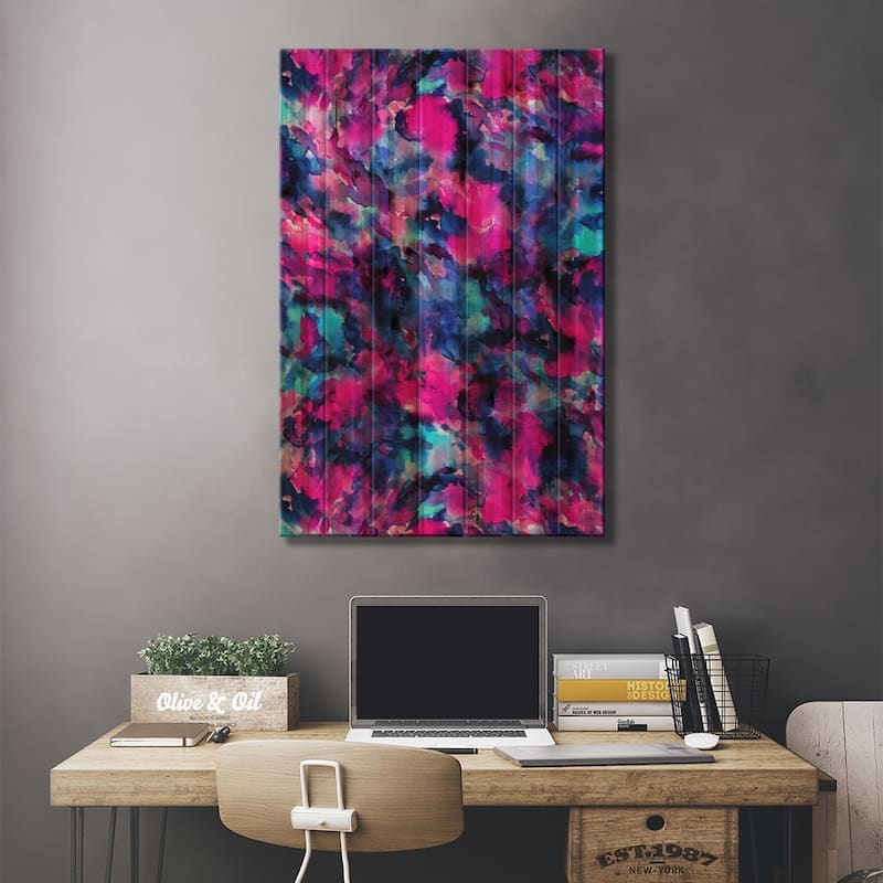Solstice Print On Wood by Jacqueline Maldonado - Multi-Color