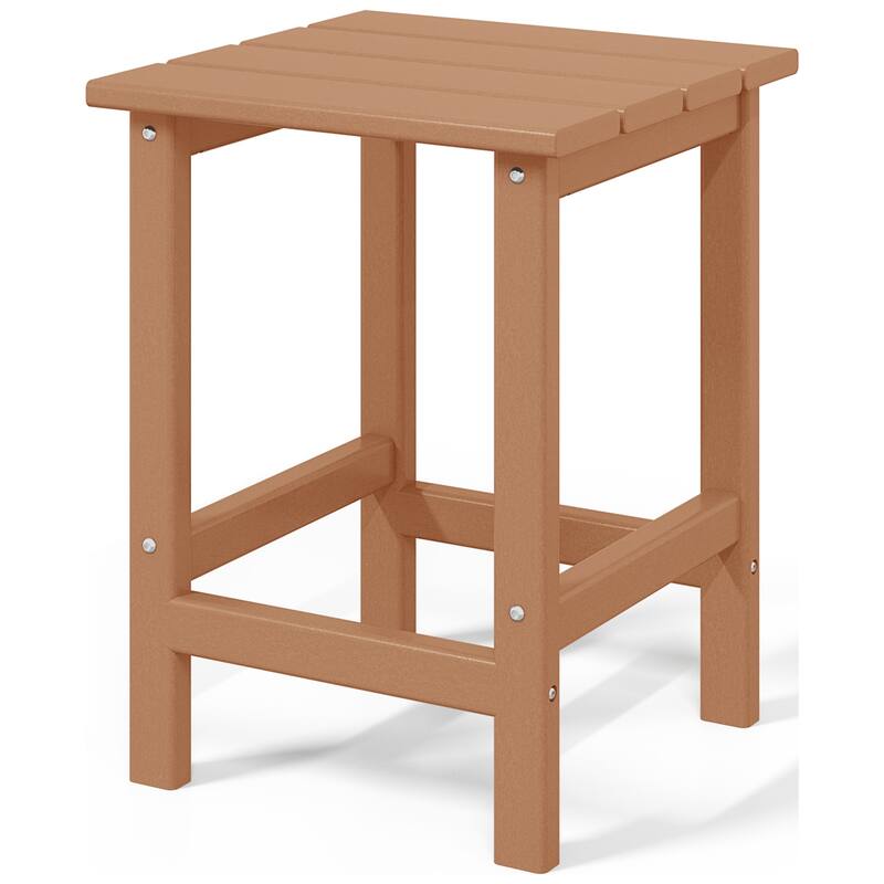 Aderson Outdoor Poly Adirondack Chair with Side Table and Ottoman 5-Piece Set