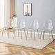 preview thumbnail 4 of 37, Modern Minimalist Transparent Dining Chairs Set of 4/6 Set of 4 - Silver