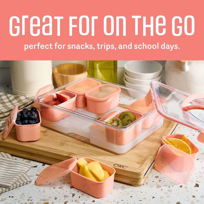 COOK WITH COLOR Snackle Box for Kids Lunch Box and Snack Container