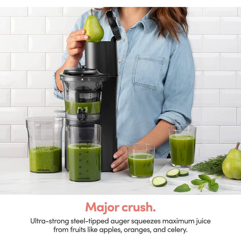 Slow Juicer, Slow Masticating Juicer Machine, Easy to Clean, Quiet