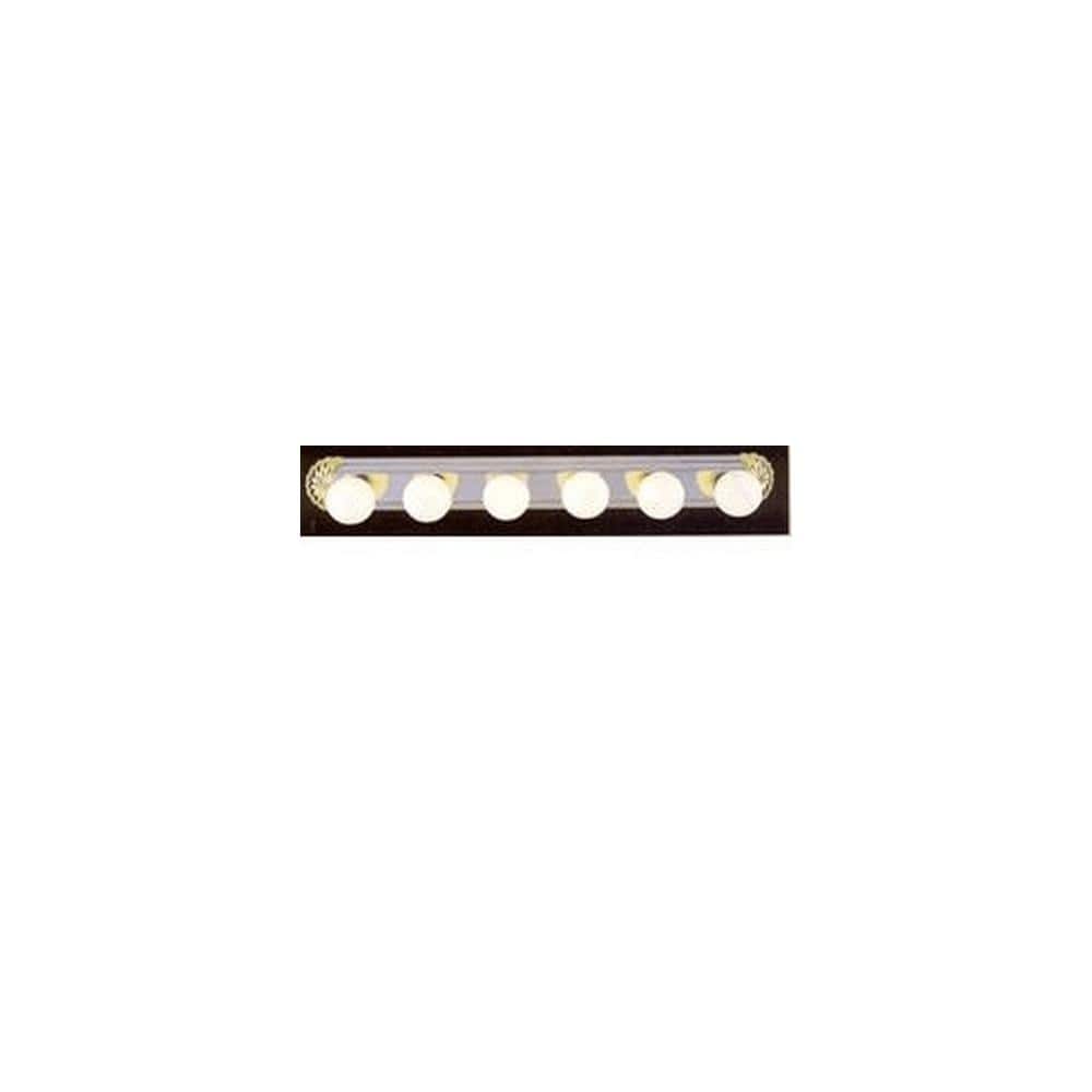 Volume Lighting V1006 6 Light 39" Width Bathroom Vanity Strip - Polished Brass