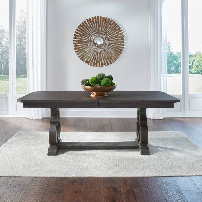 Liberty Furniture Grant Park Dining Set with Expandable Trestle Table and Chairs- 5 or 7 Piece