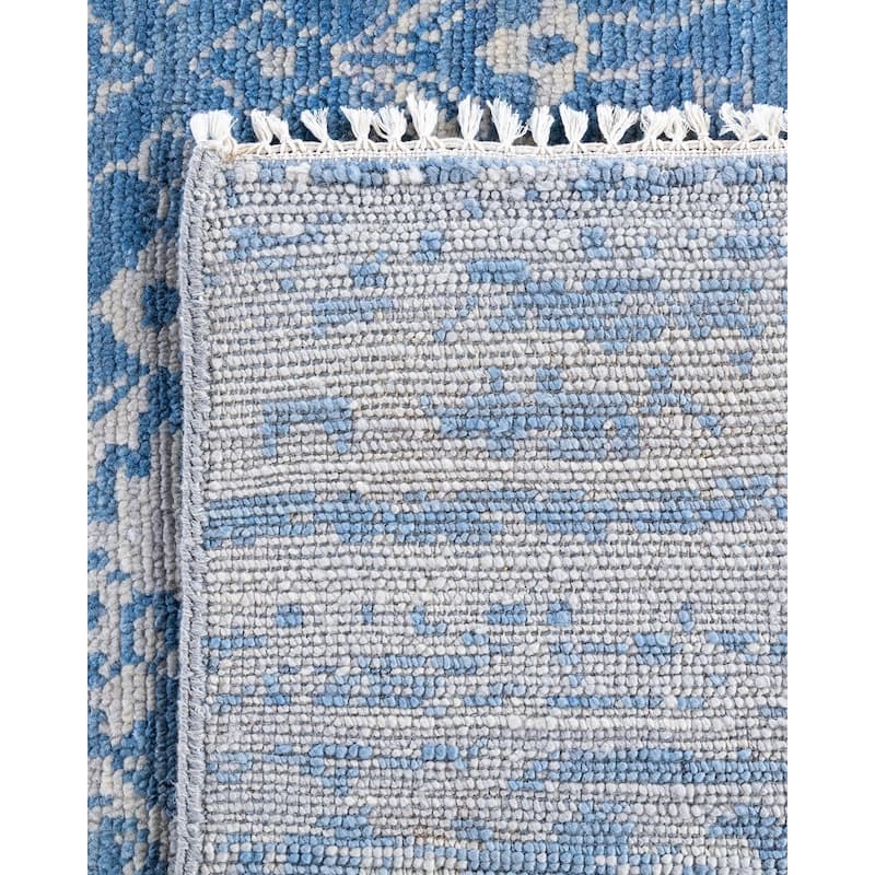 Modern One-of-a-Kind Handmade Area Rug - Gray, 8' 1" x 10' 1" - 8' 1" x 10' 1"