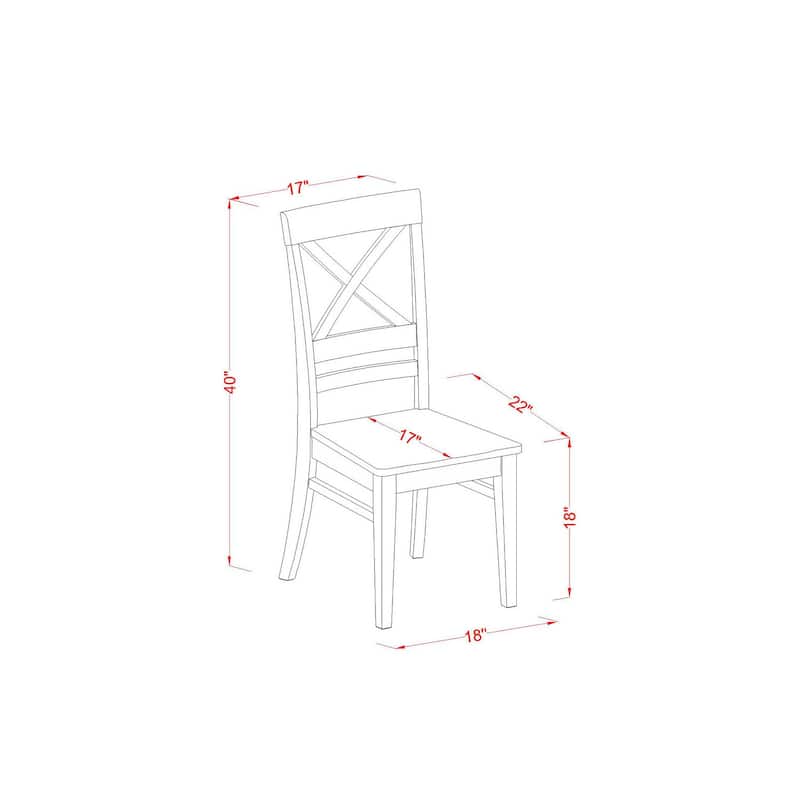 Kitchen Table Set 5 Piece Dining Set with Chairs - Modern Style Table & Chairs for Home