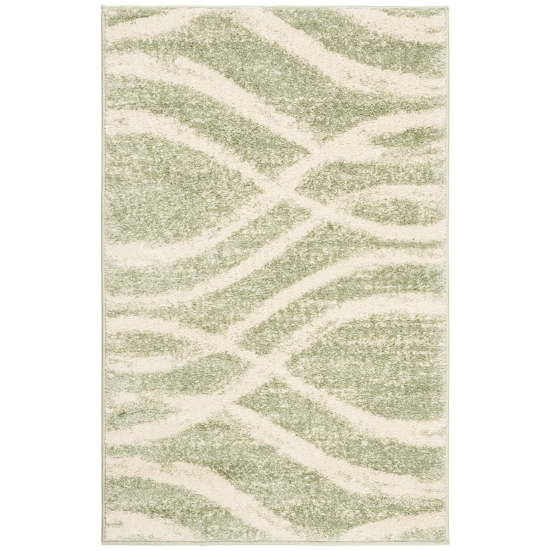 SAFAVIEH Adirondack Lelia Modern Abstract Distressed Rug - 2'6" x 4' - Sage/Cream