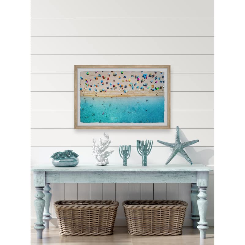 'Hectic Beach' Framed Painting Print