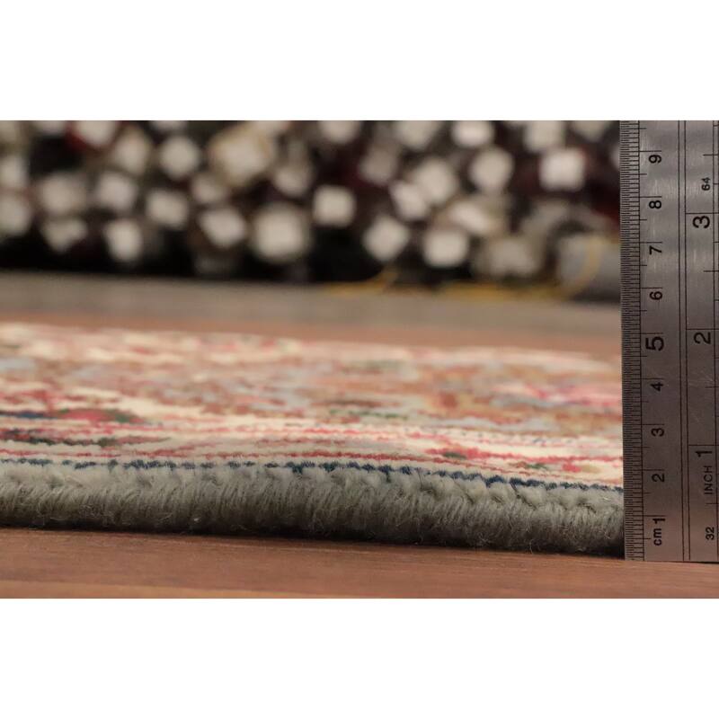 Hand Knotted Oriental 100% Wool Carpet Traditional Medallion Greys & Charcoal Heriz (serapi) Area Rug - 3' 0'' X 2' 0''