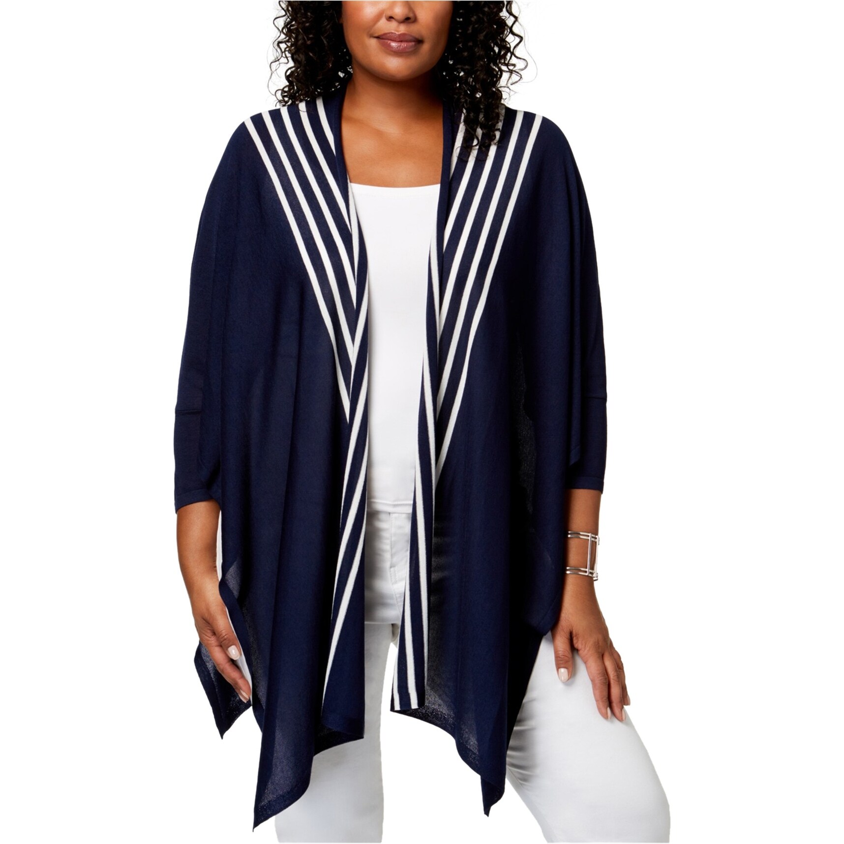 women's striped cardigan
