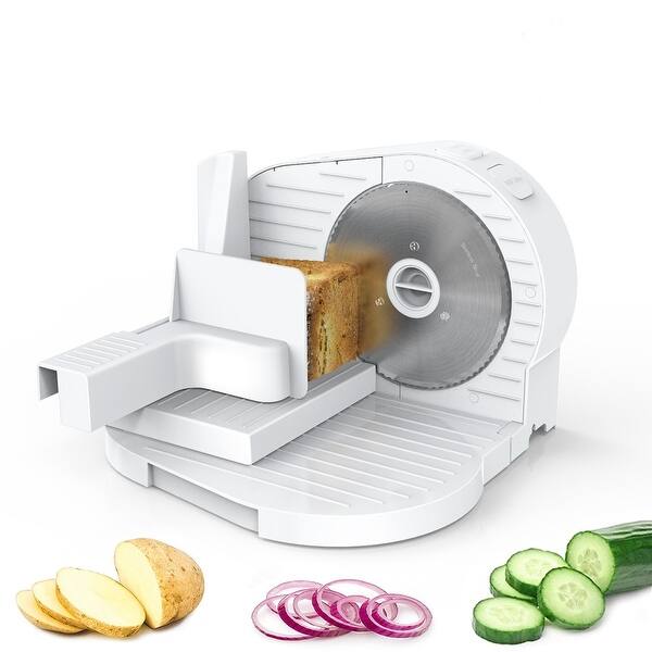 https://ak1.ostkcdn.com/images/products/is/images/direct/6f4bc5bc16a70677520533cbd9f11545dbfc7b3d/MLITER-Portable-Plastic-Food-Slicer-150W-Motor-6.7-Inch-Serrated-Stainless-Steel-Blades-Thickness-Adjustable.jpg?impolicy=medium