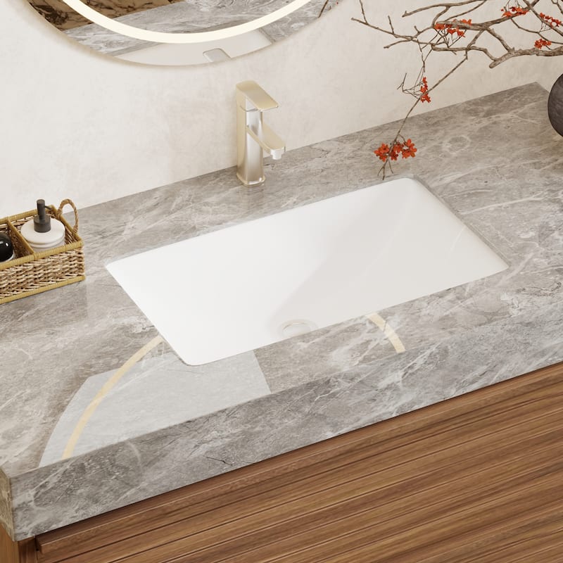 Modern 36" Bathroom Vanities, Sintered Stone Tabletop, Sold wood Cabinets, 2 Drawers& 2 Adjustable Shelves, Not Assembled Need