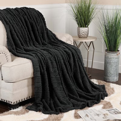 Superior Arctic Boho Jacquard Plush Fluffy Fleece Blanket