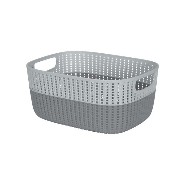 Simplify 2 Tone Decorative Large Storage Basket In Blush On Sale Overstock 32086535 Pink 15 X 11 X 7 Well you're in luck, because here they come. kennedy international inc