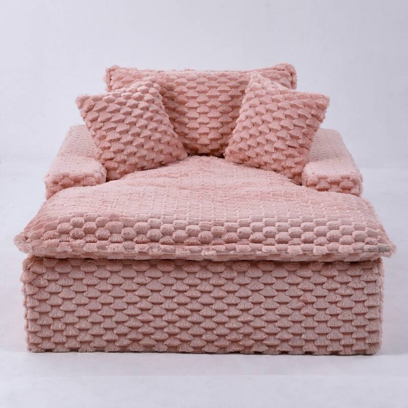 51.2" Corduroy Upholstered Compression Sofa