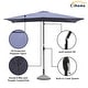 preview thumbnail 3 of 44, Clihome 10' x 6'5 Aluminum Rectangular Market Umbrella