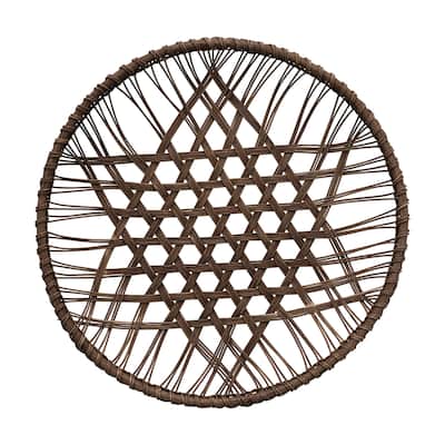 Hand-Woven Rattan Open Weave Basket - 100% Rattan